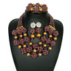 Orange Coral Wedding African Beaded Jewelry African Jewelry Sets For Women Nigerian Bridal Jewelry African Beads Jewelry Set