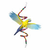 Large Bird Cage Toys Spiral Climbing Swing Toys Bungee Rope for Parrots Parakeet Budgie Macaw Cockatoo