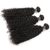 BHF hair Unprocessed virgin 9A brazilian Kinky curl Human Hair natural black color 3 Bundleslot