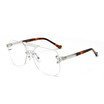 SHAUNA Anti-Blue Rays Women Rimless Glasses Frame Classic Men Men Eyeglasses UV400