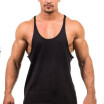 Hot Pure Color Summer Fitness Vest Male Ferret - Cotton Bodybuilding Vest