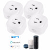 Mini Wifi Smart Socket with Bulgy OnOff Button Smart alex-a Outlet Support APP Remote Control Timing Function Voice Control for a