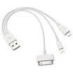 Sanba SANBAO MU-504A iphone5S micro USB note3 mobile phone charging line a drag four white