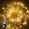 Tomshine 200LEDs String Light 6w 25 meters 82 ft IP44 Water Resistance Eight Lighting Effects for Party Living Room Bedroom Patio