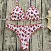 Women Sunflower Fruit Bikini Padded Push-Up Bra Swimsuit Beachwear Swimwear