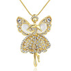 A variety of high - grade opal butterfly wing long sweater chain Long style collar with sparkle