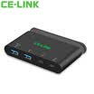 CE-LINK Type-C docking station to USB30type-c hub expansion charging OTG function mobile phone notebook mouse U disk mobile hard disk black 4433