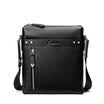 Alpina Kangaroo LALPINA Mens First Layer Leather Casual Fashion Business Messenger Bag Black