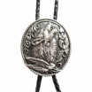 Vintage Silver Plating Western Wolf Wedding Oval Bolo Tie also Stock in US