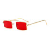 SHAUNA Wide Bridge Women Square Sunglasses Rivet Men Clear Red Green Eyeglasses UV400