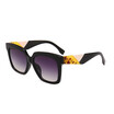 SHAUNA Retro Mixed Color Leg Women Square Sunglasses Fashion Men Gradient Lens Glasses UV400