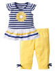 Summer Girls Clothing Sets Baby Kids Clothes Suit Children Sleeveless Striped T-Shirt Pants roupas infantil meninas