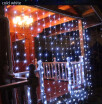 3m x 3m 220V EU 110V US Plug LED digital water waterproof curtains lights Holiday decoration wedding Christmas light outdoor