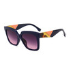 SHAUNA Retro Mixed Color Leg Women Square Sunglasses Fashion Men Gradient Lens Glasses UV400