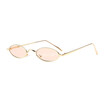 SHAUNA Popular Candy Colors Women Small Oval Sunglasses Metal Frame Fashion Men Clear Purple Lens Shades UV400