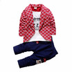 Baby Boys Cotton Clothes Plaid Suits Spring Autumn Toddler Sets Children T-shirt Pants 2PcsSets kids Tracksuits