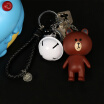 TaTanice creative gift keychain net red bear bag hanging pendant car key chain to send friends to send girlfriends small gift key ring Tysk006