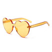 SHAUNA Oversize Cute Candy Color Women Heart Sharp Sunglasses Fashion Thick Lens Shades UV400