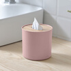 Yimei home products emc desktop tissue box bamboo&wood pumping box napkin storage box roll paper storage bin round YM-8879