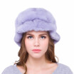 Winter womens warm hat real mink fur suede handmade natural fur cap fashion personality design 2018 new discount popular city