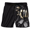 Summer Men Beach Shorts 2018 Skull Punisher 3D Print Fashion Mens Bermuda Boardshorts Fitness Trousers Plus Size 5XL Quick Dry