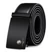 LAORENTOU Mens Belt Casual Korean Trends Middle-aged Youth Leather Belt Automatic Buckle Business Pants 505J059L03A Black