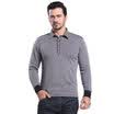 Antarctic people Nanjiren N073C50521 thermal underwear men&39s business casual shirt collar men&39s plus velvet thick heat storage single shirt fashion wear male navy blue L