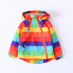 Autumn boys striped&velvet waterproofing clothing Childrens cashmere waterproof coat