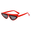 SHAUNA 2018 Unique Asymmetry Frame Women Cat Eye Sunglasses Fashion Men Clear Red Lens Shades UV400