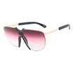 SHAUNA Oversize Goggle Sunglasses Fashion Integrated Gradient Lens Shades UV400