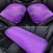 Antarctic people nanjiren car seat cushion winter cashmere cushion imitation wool sofa cushion cushions car car seat cushion imitation wool pad three-piece charm purple