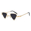 SHAUNA Vintage Punk Styles Women Triangle Sunglasses Fashion Men Hollow Out Red Lens Shades UV400