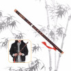 G Key Chinese Traditional Instrument Dizi Bitter Bamboo Flute with Chinese Knot for Beginners