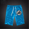 Summer Funny Print Shorts Men Cotton Dragon Ball Goku Black Hot Pockets Waistband Mens Shorts Knee Fashion Sweatpants Casual