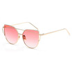 SHAUNA Stylish Flat Women Panel Mirror Lens Cat Eye Sunglasses Classic Brand Designer Men Twin-Beams Tint Sunglasses UV400