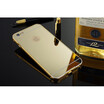 For Apple iPhone 6 Shining cMirror effect Hybrid case For Apple iPhone 6S Glitter Aluminum Alloy Meta frame back cover Bumper