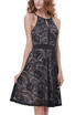 Womens Halter Floral Lace Cocktail Party Dress Homecoming Dress Homecoming Dress