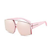 SHAUNA Fashion Women Square Gradient Sunglasses Retro Men Mirror Coating Lens Shades UV400