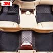 3M elegant series wire circle small surrounded car mat Porsche macan foot pad black