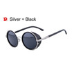 SHAUNA vintage women steampunk retro coating men round sunglasses brand designer punk sun glasses UV400