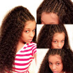 130 Pre Plucked Full Lace Wig With Baby Hair Kinky Curly Brazilian Human Hair Wig Dolago
