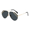 SHAUNA Fashion Double Colors Lens Women Pilot Sunglasses Popular Men Clear Green Lens Goggle Glasses UV400