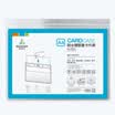 Jinlongxing Glosen bolsa de archivo borde impermeable transparente cubierta de certificado funda de goma dura A4 horizontal 9325