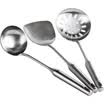 Wei Ai pot spatula spoon spoon stainless steel cooking shovel shovel fried kitchen utensils set three kitch