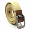 Men Fashion And Leisure Canvas Metal Clasp Pin Buckle Youth Belt