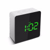 Digital LED Mirror Clock 12H24H Alarm And Snooze Function °C°F Indoor Thermometer Adjustable LED Luminance--Green