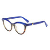SHAUNA Fashion Mixed Colors Frame Women Cat Eye Glasses Frame Ladies Anti-Blue Rays Optical Eyeglasses Frames UV400