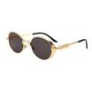 SHAUNA Vintage Punk Style Women Oval Sunglasses Spring Decoration Fashion Men Goggle Glasses UV400