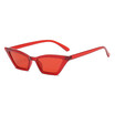 SHAUNA 2018 New Metal Hinge Fashion Small Frame Women Cat Eye Sunglasses Vintage Ladies Transparent Red Lens Shades UV400