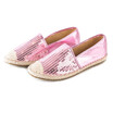 Womens Sparkly Sequins Cap Toe Low Cut Driving Slip-on Espadrilles Flats Shoes